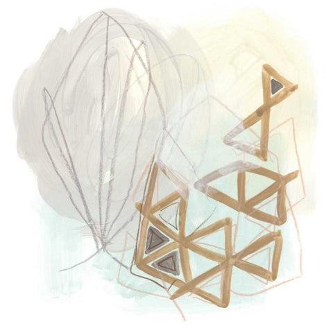 Infinite Object II Black Modern Wood Framed Art Print with Double Matting by Vess, June Erica
