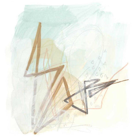 Infinite Object V White Modern Wood Framed Art Print by Vess, June Erica