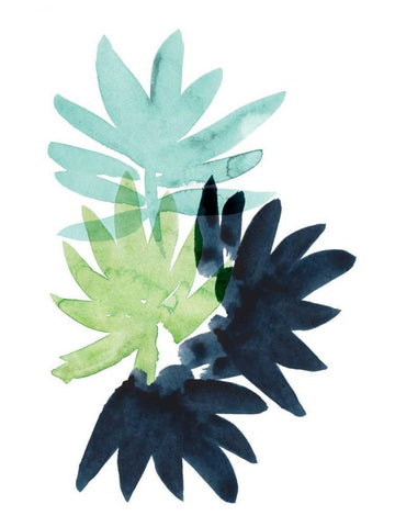 Untethered Palm II Black Ornate Wood Framed Art Print with Double Matting by Popp, Grace