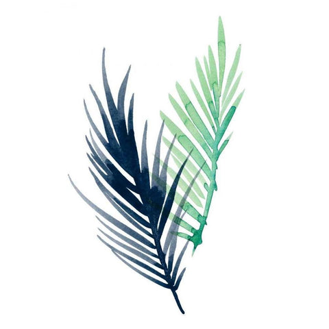 Untethered Palm III White Modern Wood Framed Art Print by Popp, Grace