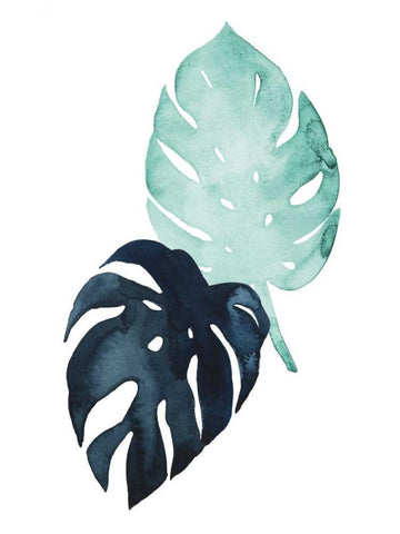 Untethered Palm IV White Modern Wood Framed Art Print with Double Matting by Popp, Grace