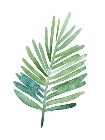 Untethered Palms V White Modern Wood Framed Art Print with Double Matting by Popp, Grace