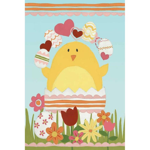 Easter Sweeties I Black Modern Wood Framed Art Print by Vess, June Erica