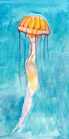 Nettle I White Modern Wood Framed Art Print with Double Matting by Ludwig, Alicia