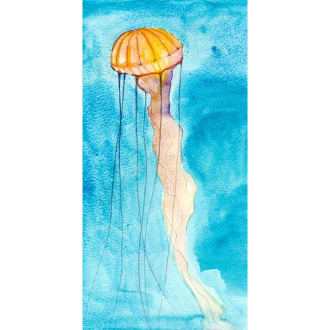 Nettle II White Modern Wood Framed Art Print by Ludwig, Alicia