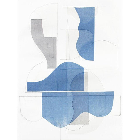 Pottery Forms II Black Modern Wood Framed Art Print by Delamater, Rob