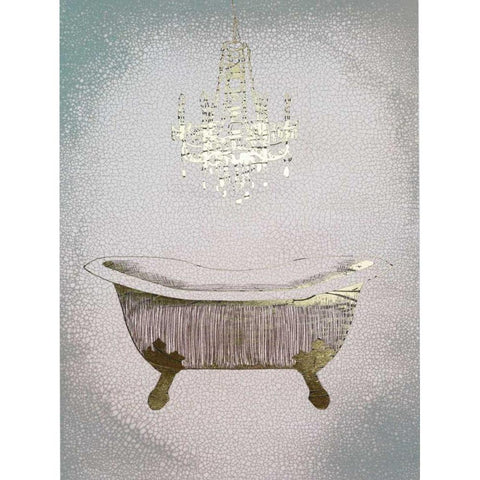 Gilded Bath II Black Modern Wood Framed Art Print by Popp, Grace