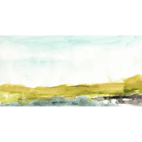 Agate Shore II Black Modern Wood Framed Art Print with Double Matting by Vess, June Erica
