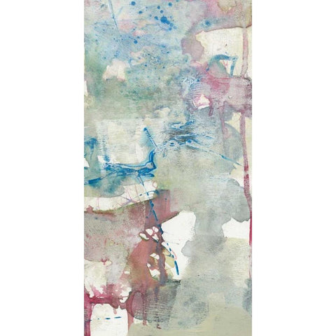 Swath of Color I Black Modern Wood Framed Art Print by Goldberger, Jennifer