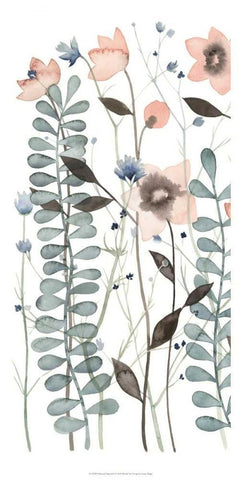 Ethereal Triptych I Black Ornate Wood Framed Art Print with Double Matting by Popp, Grace