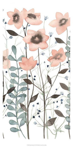 Ethereal Triptych II Black Ornate Wood Framed Art Print with Double Matting by Popp, Grace