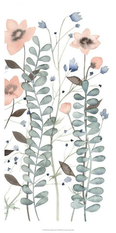 Ethereal Triptych III White Modern Wood Framed Art Print with Double Matting by Popp, Grace