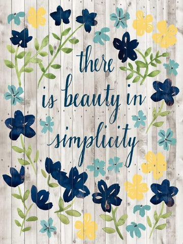 Cottage Inspiration I White Modern Wood Framed Art Print with Double Matting by Popp, Grace