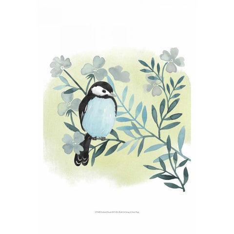 Feathered Friends III Black Modern Wood Framed Art Print by Popp, Grace