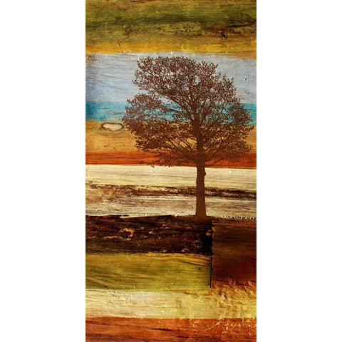 Fall Colors I White Modern Wood Framed Art Print by Orlov, Irena