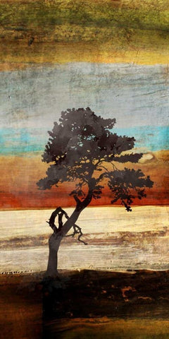 Fall Colors II Black Ornate Wood Framed Art Print with Double Matting by Orlov, Irena