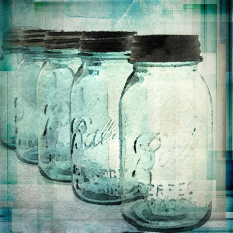 Canning Season VI White Modern Wood Framed Art Print by Orlov, Irena