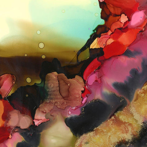 Phantasma I Black Ornate Wood Framed Art Print with Double Matting by Borges, Victoria