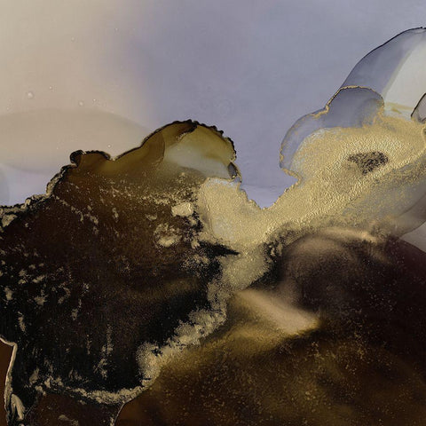 Jupiter Daybreak III Black Modern Wood Framed Art Print with Double Matting by Borges, Victoria