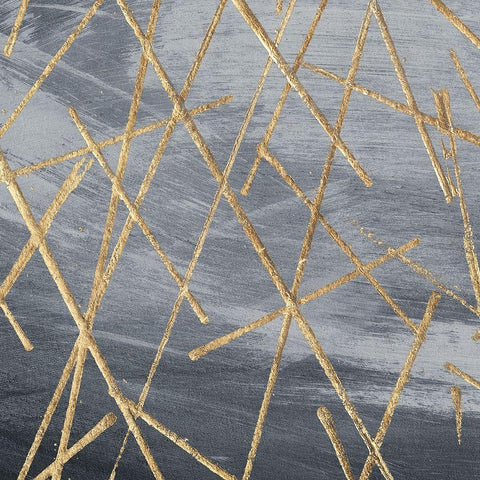 Gold Matrix White Modern Wood Framed Art Print with Double Matting by Stramel, Renee W.