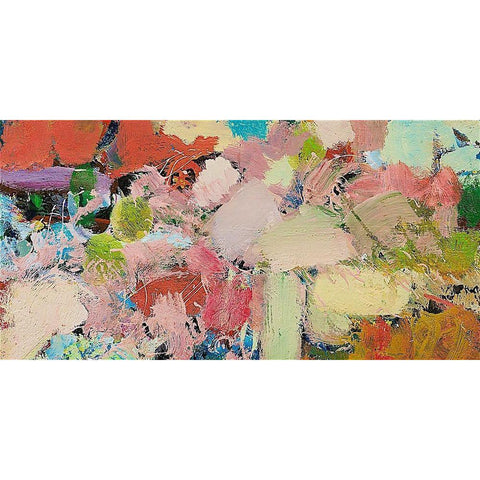 Azaleas White Modern Wood Framed Art Print by Friedlander, Allan