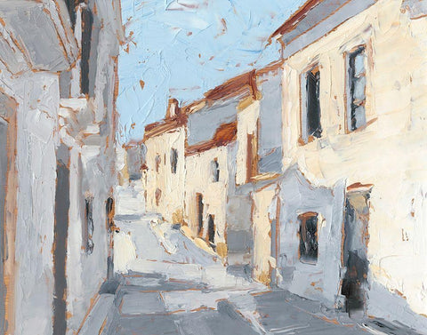 Sun-washed I White Modern Wood Framed Art Print with Double Matting by Harper, Ethan