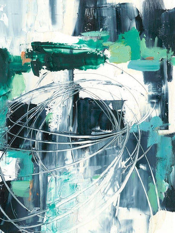 Scattered Light I Black Ornate Wood Framed Art Print with Double Matting by Harper, Ethan