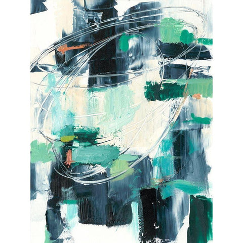 Scattered Light II White Modern Wood Framed Art Print by Harper, Ethan