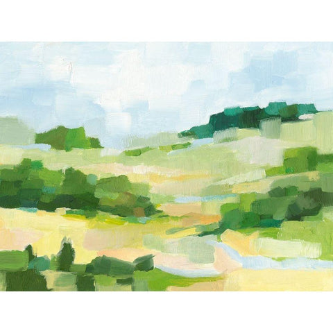 Clover Hill I Black Modern Wood Framed Art Print with Double Matting by Harper, Ethan