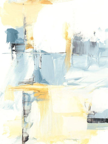 Subtlety I White Modern Wood Framed Art Print with Double Matting by Harper, Ethan