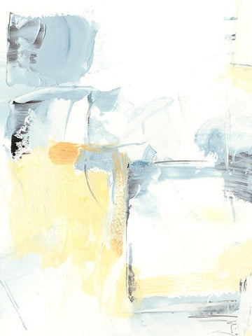 Subtlety II White Modern Wood Framed Art Print with Double Matting by Harper, Ethan