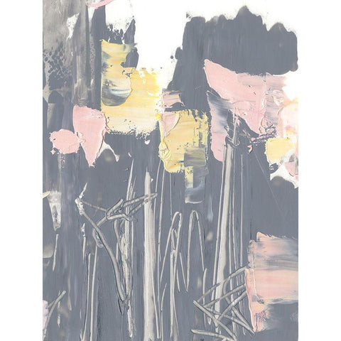 Pink and Yellow Flowers I Gold Ornate Wood Framed Art Print with Double Matting by Harper, Ethan