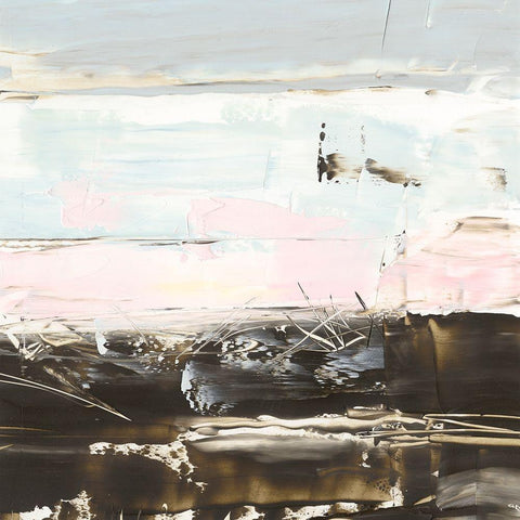 Layer Cake II Black Modern Wood Framed Art Print by Harper, Ethan