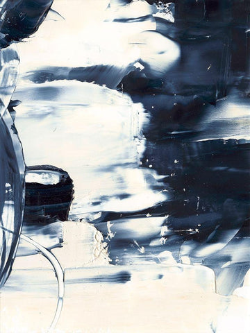 Wave Rider II White Modern Wood Framed Art Print with Double Matting by Harper, Ethan