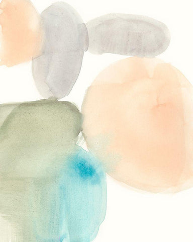 Soft Touch II White Modern Wood Framed Art Print with Double Matting by Goldberger, Jennifer