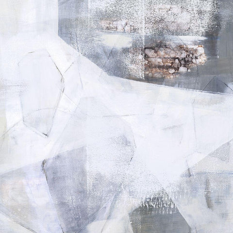 Sublimation I White Modern Wood Framed Art Print by Borges, Victoria