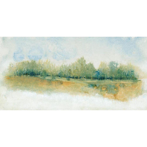 Wind Break I White Modern Wood Framed Art Print by OToole, Tim