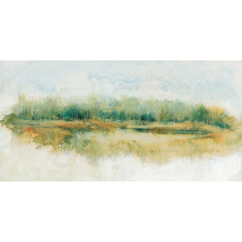 Wind Break II White Modern Wood Framed Art Print by OToole, Tim