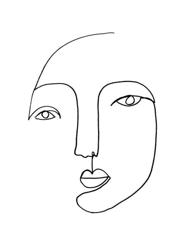 UA Minima IV Black Ornate Wood Framed Art Print with Double Matting by Borges, Victoria