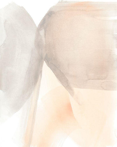 Light Touch II White Modern Wood Framed Art Print with Double Matting by Goldberger, Jennifer