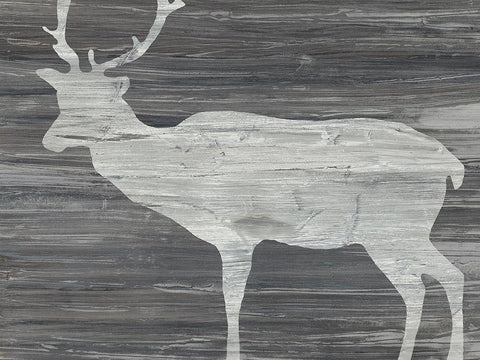 Vintage Plains Animals III Black Ornate Wood Framed Art Print with Double Matting by Vess, June Erica