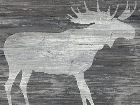 Vintage Plains Animals IV Black Ornate Wood Framed Art Print with Double Matting by Vess, June Erica