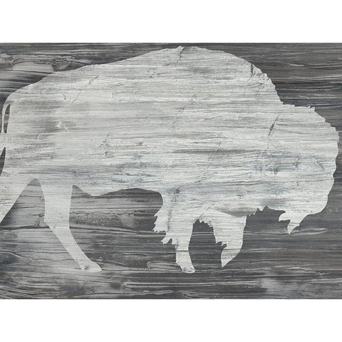 Vintage Plains Animals VI Black Modern Wood Framed Art Print with Double Matting by Vess, June Erica