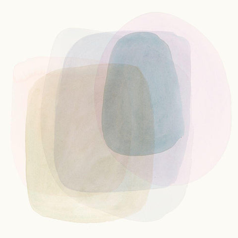 Chroma Cast III White Modern Wood Framed Art Print with Double Matting by Borges, Victoria