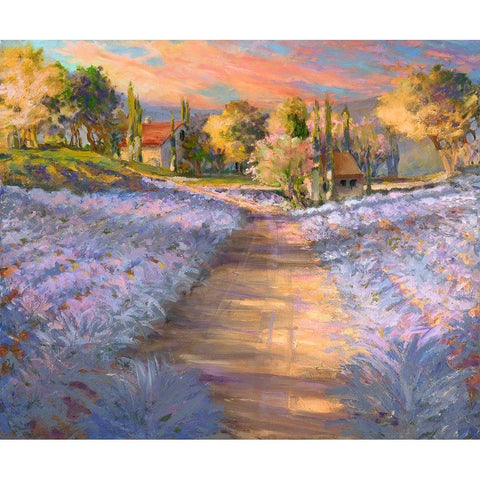 Tranquil Wine Country I Black Modern Wood Framed Art Print by Kiggins, Debbie