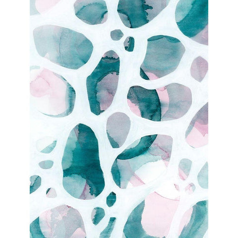 Asteroid Break II White Modern Wood Framed Art Print by Popp, Grace