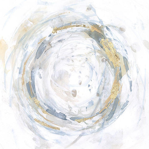 Halcyon Whirl II Black Modern Wood Framed Art Print by Borges, Victoria