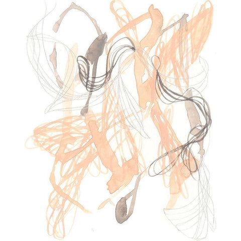 Petal Matrix II Gold Ornate Wood Framed Art Print with Double Matting by Goldberger, Jennifer