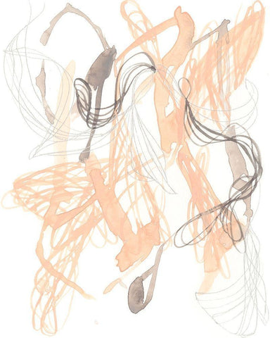 Petal Matrix II Black Ornate Wood Framed Art Print with Double Matting by Goldberger, Jennifer