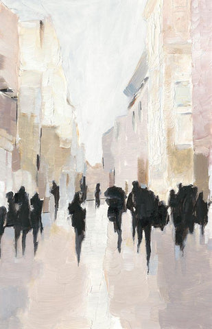 Passing Rain I Black Ornate Wood Framed Art Print with Double Matting by Harper, Ethan